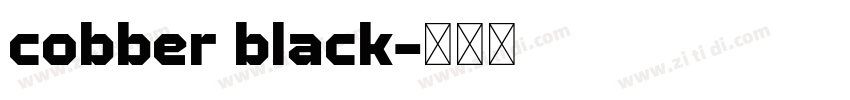 cobber black字体转换